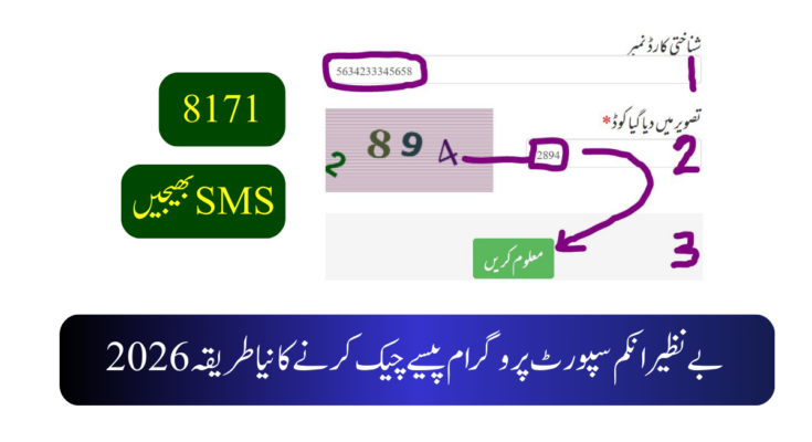 بے نظیر انکم سپورٹ پروگرام پیسے چیک کرنے کا نیا طریقہ 2026