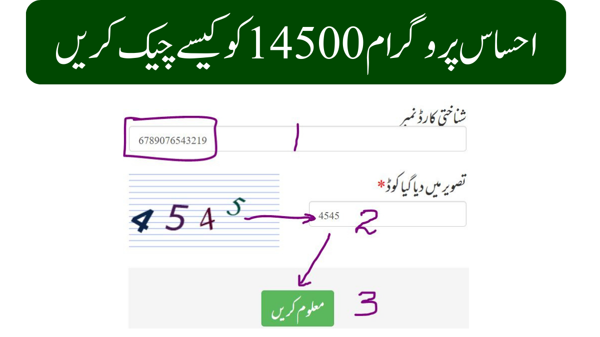 احساس پروگرام 14500 کو کیسے چیک کریں