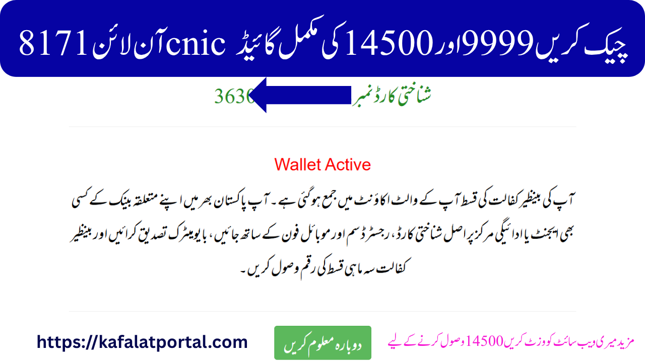 8171 آن لائن cnic چیک کریں 9999 اور 14500 کی مکمل گائیڈ 
