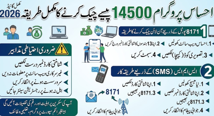 احساس پروگرام 14500 پیسے